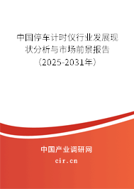 中國停車計時儀行業(yè)發(fā)展現(xiàn)狀分析與市場前景報告（2024-2030年）