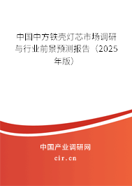 中國(guó)中方鐵殼燈芯市場(chǎng)調(diào)研與行業(yè)前景預(yù)測(cè)報(bào)告（2025年版）