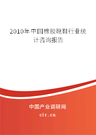 2010年中國橡膠靴鞋行業(yè)統(tǒng)計(jì)咨詢報(bào)告