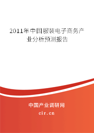 2011年中國服裝電子商務(wù)產(chǎn)業(yè)分析預(yù)測報告