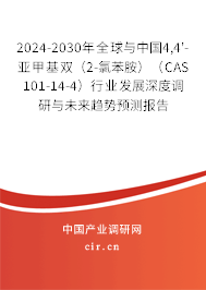 2024-2030年全球與中國4,4'-亞甲基雙（2-氯苯胺）（CAS 101-14-4）行業(yè)發(fā)展深度調(diào)研與未來趨勢預(yù)測報告