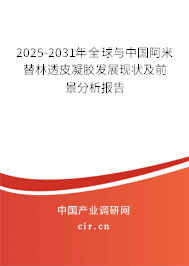 2025-2031年全球與中國阿米替林透皮凝膠發(fā)展現(xiàn)狀及前景分析報(bào)告