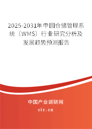 2025-2031年中國倉儲管理系統(tǒng)（WMS）行業(yè)研究分析及發(fā)展趨勢預測報告