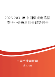2025-2031年中國(guó)集成電路插座行業(yè)分析與前景趨勢(shì)報(bào)告