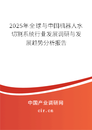 2025年全球與中國機(jī)器人水切割系統(tǒng)行業(yè)發(fā)展調(diào)研與發(fā)展趨勢分析報(bào)告