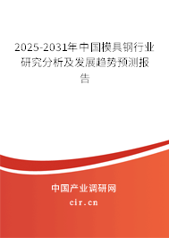 2025-2031年中國模具鋼行業(yè)研究分析及發(fā)展趨勢預(yù)測報告