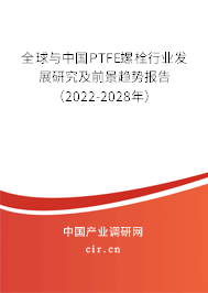 全球與中國PTFE螺栓行業(yè)發(fā)展研究及前景趨勢報告（2022-2028年）