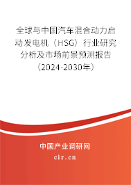全球與中國汽車混合動力啟動發(fā)電機(jī)（HSG）行業(yè)研究分析及市場前景預(yù)測報(bào)告（2024-2030年）