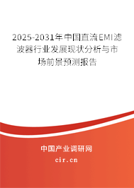 2025-2031年中國(guó)直流EMI濾波器行業(yè)發(fā)展現(xiàn)狀分析與市場(chǎng)前景預(yù)測(cè)報(bào)告