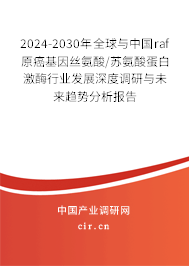 2024-2030年全球與中國(guó)raf原癌基因絲氨酸/蘇氨酸蛋白激酶行業(yè)發(fā)展深度調(diào)研與未來(lái)趨勢(shì)分析報(bào)告