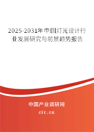 2025-2031年中國燈光設(shè)計行業(yè)發(fā)展研究與前景趨勢報告