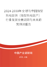2024-2030年全球與中國(guó)微型熱電聯(lián)供（微型熱電聯(lián)產(chǎn)）行業(yè)發(fā)展全面調(diào)研與未來(lái)趨勢(shì)預(yù)測(cè)報(bào)告