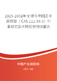 2025-2031年全球與中國正辛基硫醇（CAS 111-88-6）行業(yè)研究及市場前景預(yù)測報告