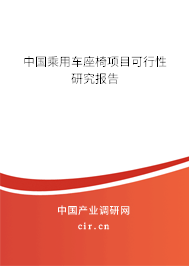 中國乘用車座椅項目可行性研究報告