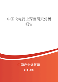 中國火電行業(yè)深度研究分析報(bào)告