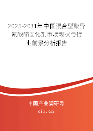 2025-2031年中國混合型聚異氰酸酯固化劑市場現(xiàn)狀與行業(yè)前景分析報告