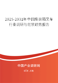 2025-2031年中國集裝箱叉車行業(yè)調(diào)研與前景趨勢報告
