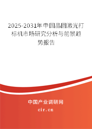 2025-2031年中國晶圓激光打標(biāo)機(jī)市場研究分析與前景趨勢報告
