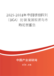 2025-2031年中國球柵陣列（BGA）封裝發(fā)展現(xiàn)狀與市場前景報告