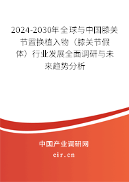 2024-2030年全球與中國膝關(guān)節(jié)置換植入物（膝關(guān)節(jié)假體）行業(yè)發(fā)展全面調(diào)研與未來趨勢(shì)分析