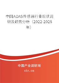 中國ADAS傳感器行業(yè)現(xiàn)狀調研及趨勢分析（2022-2028年）