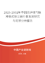 2025-2031年中國高爐煤氣脈沖袋式除塵器行業(yè)發(fā)展研究與前景分析報告
