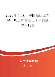 2025年全球與中國(guó)高壓壓力泵市場(chǎng)現(xiàn)狀調(diào)查與未來(lái)發(fā)展趨勢(shì)報(bào)告