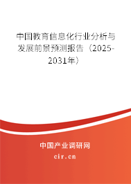 中國教育信息化行業(yè)分析與發(fā)展前景預測報告（2025-2031年）