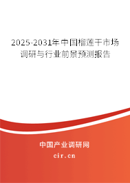 2025-2031年中國(guó)榴蓮干市場(chǎng)調(diào)研與行業(yè)前景預(yù)測(cè)報(bào)告