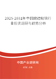 2025-2031年中國磨邊玻璃行業(yè)現(xiàn)狀調(diào)研與趨勢分析