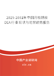 2025-2031年中國(guó)月桂酰胺DEA行業(yè)現(xiàn)狀與前景趨勢(shì)報(bào)告