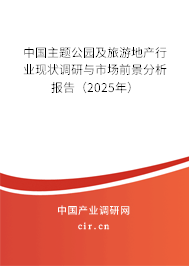 中國(guó)主題公園及旅游地產(chǎn)行業(yè)現(xiàn)狀調(diào)研與市場(chǎng)前景分析報(bào)告（2025年）