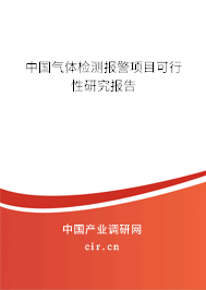 中國氣體檢測報(bào)警項(xiàng)目可行性研究報(bào)告