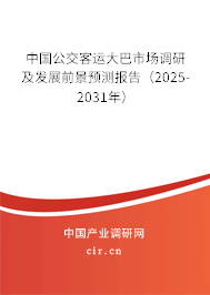中國公交客運(yùn)大巴市場調(diào)研及發(fā)展前景預(yù)測報告（2025-2031年）