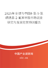 2025年全球與中國(guó)4-氯-5-氯磺酰基-2-氟苯甲酸市場(chǎng)調(diào)查研究與發(fā)展前景預(yù)測(cè)報(bào)告