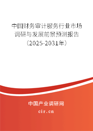 中國財務審計服務行業(yè)市場調研與發(fā)展前景預測報告（2025-2031年）