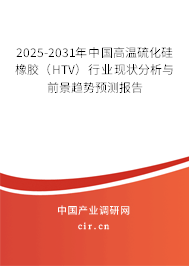 2025-2031年中國高溫硫化硅橡膠（HTV）行業(yè)現(xiàn)狀分析與前景趨勢預(yù)測報告