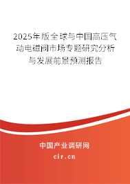 2025年版全球與中國高壓氣動(dòng)電磁閥市場專題研究分析與發(fā)展前景預(yù)測報(bào)告