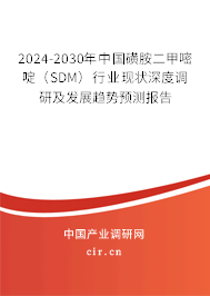 2024-2030年中國磺胺二甲嘧啶（SDM）行業(yè)現(xiàn)狀深度調(diào)研及發(fā)展趨勢預(yù)測報告