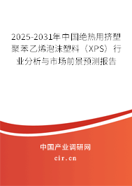 2025-2031年中國絕熱用擠塑聚苯乙烯泡沫塑料（XPS）行業(yè)分析與市場前景預(yù)測報告