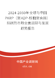 2024-2030年全球與中國PARP（聚ADP-核糖聚合酶）抑制劑市場全面調(diào)研與發(fā)展趨勢報(bào)告