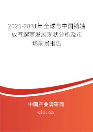 2025-2031年全球與中國銷軸放氣螺塞發(fā)展現(xiàn)狀分析及市場前景報告
