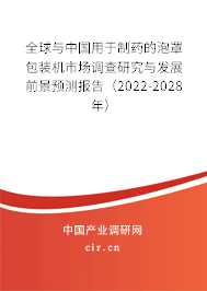 全球與中國(guó)用于制藥的泡罩包裝機(jī)市場(chǎng)調(diào)查研究與發(fā)展前景預(yù)測(cè)報(bào)告（2022-2028年）