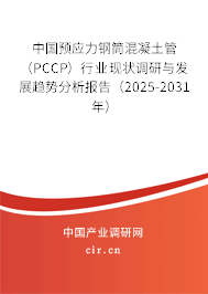 中國預(yù)應(yīng)力鋼筒混凝土管（PCCP）行業(yè)現(xiàn)狀調(diào)研與發(fā)展趨勢分析報告（2025-2031年）