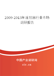 2009-2013年遙控器行業(yè)市場調(diào)研報(bào)告