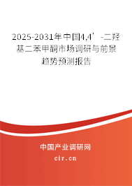 2025-2031年中國(guó)4,4’-二羥基二苯甲酮市場(chǎng)調(diào)研與前景趨勢(shì)預(yù)測(cè)報(bào)告