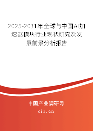 2025-2031年全球與中國AI加速器模塊行業(yè)現(xiàn)狀研究及發(fā)展前景分析報告