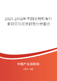 2025-2031年中國(guó)全地形車(chē)行業(yè)研究與前景趨勢(shì)分析報(bào)告