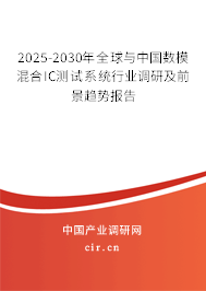 2025-2030年全球與中國數(shù)模混合IC測試系統(tǒng)行業(yè)調(diào)研及前景趨勢報(bào)告