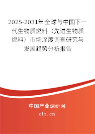 2025-2031年全球與中國(guó)下一代生物質(zhì)燃料（先進(jìn)生物質(zhì)燃料）市場(chǎng)深度調(diào)查研究與發(fā)展趨勢(shì)分析報(bào)告